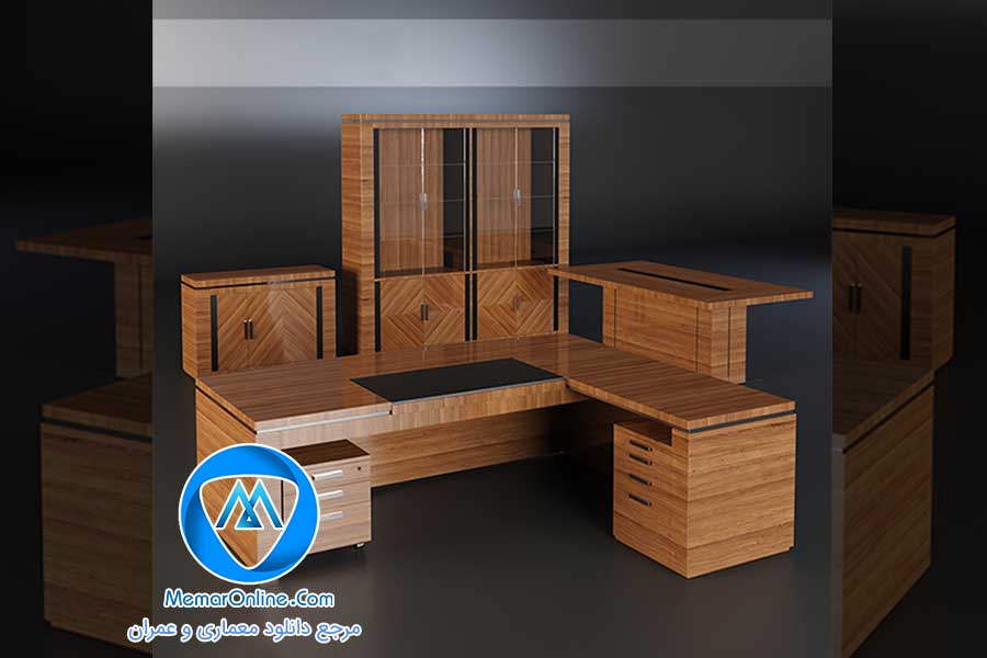 دانلود ست کامل انواع لوازم چوبی اداری برای تری دی مکس