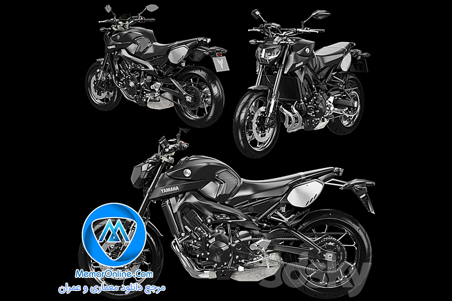 دانلود آبجکت موتور سیکلت Yamaha MT 09 Tracer