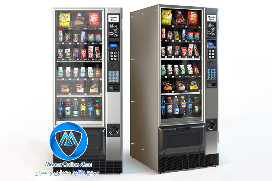 دانلود آبجکت دستگاه فروش اتوماتیک نوشیدنی 3dmax