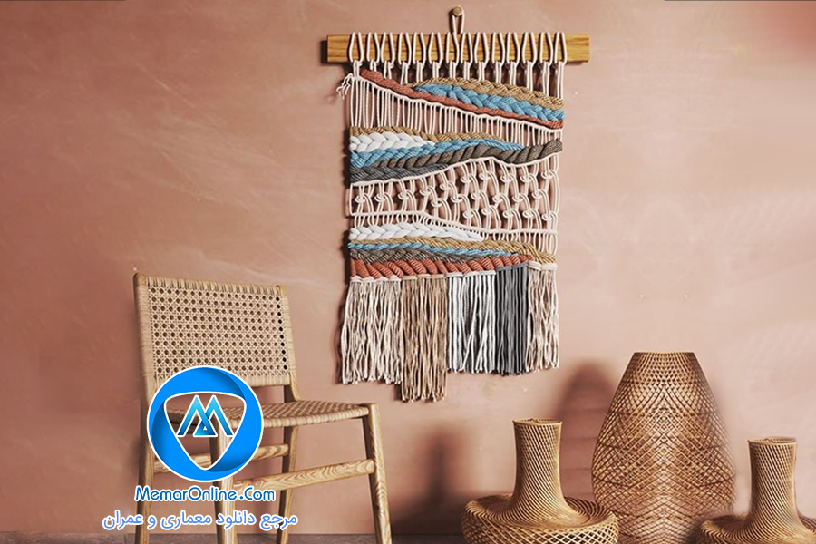 دانلود آبجکت تابلو مکرومه برای تری دی مکس