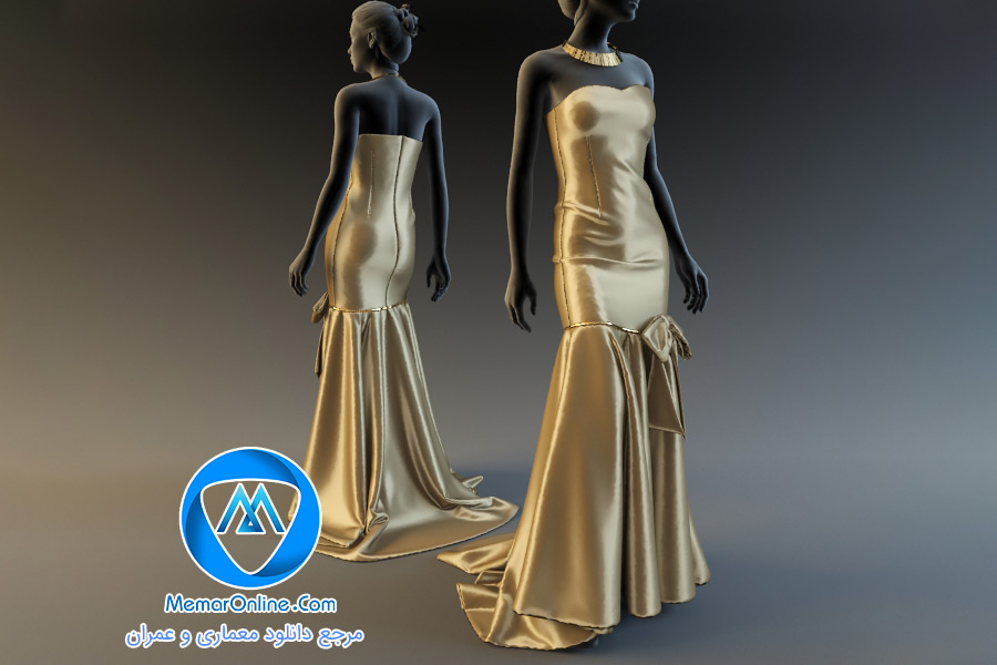 دانلود آبجکت مانکن عروس مدل سازی شده تری دی مکس