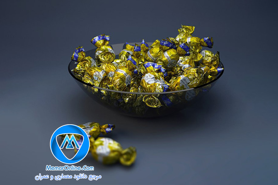 دانلود آبجکت جاشکلاتی و شکلات تری دی مکس