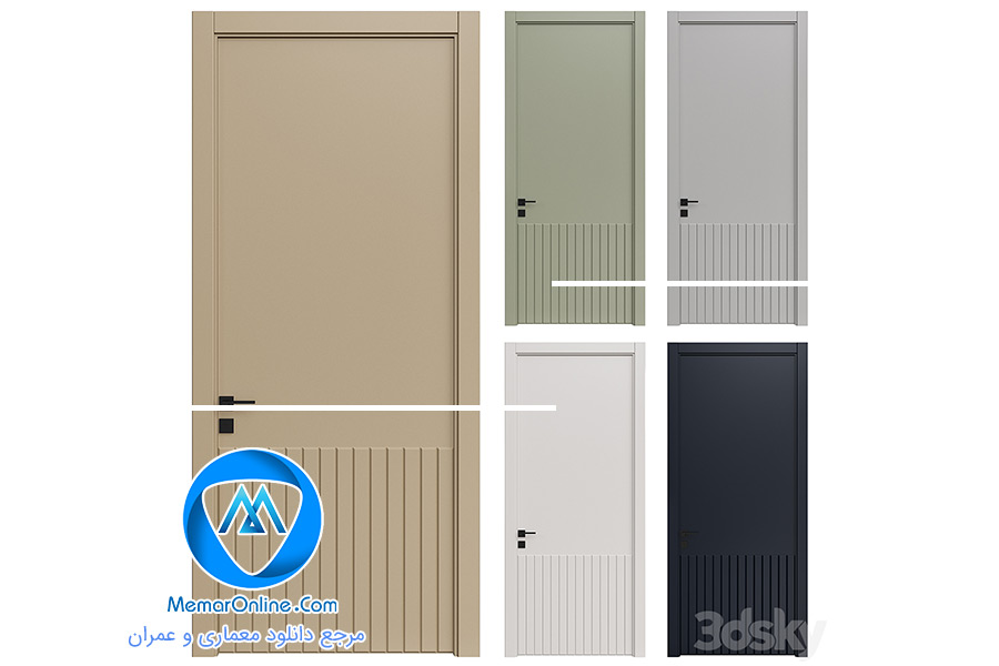 دانلود آبجکت درب مدرن مینیمال اتاق برای تری دی مکس