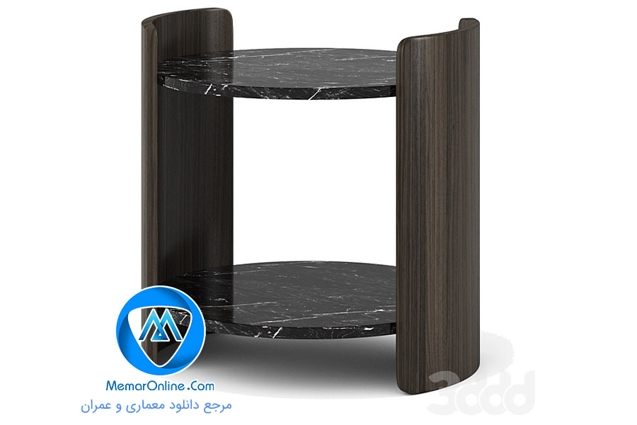 دانلود آبجکت مدرن سه بعدی شده میز کنار تخت خواب برای 3dmax