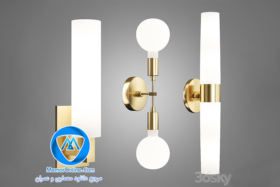 دانلود انواع مدل آبجکت چراغ خواب اتاق برای تری دی مکس
