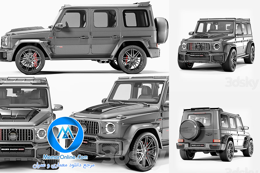 دانلود آبجکت ماشین Brabus G 800 برای تری دی مکس