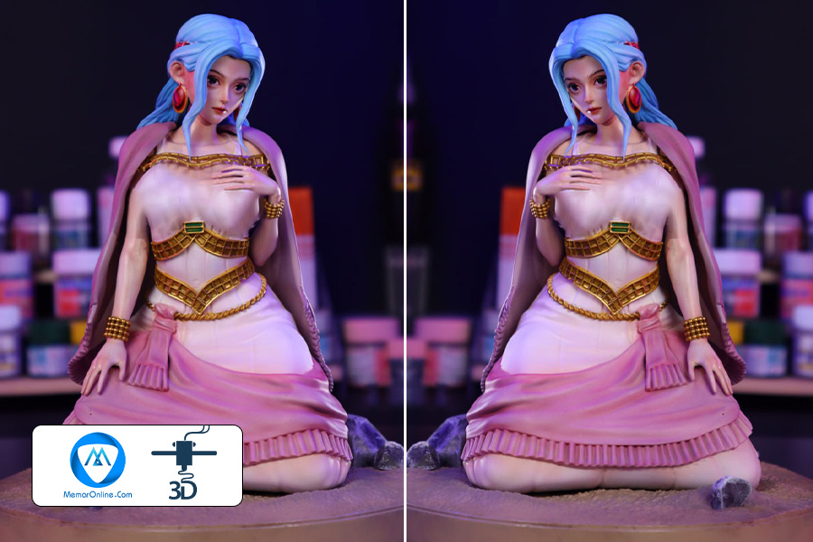 دانلود مدل سه بعدی STL فیگور Nefertari Vivi برای چاپ سه بعدی