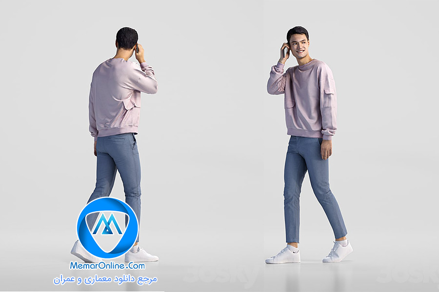 دانلود آبجکت کاراکتر پسر برای سه بعدی سازی با فرمت obj