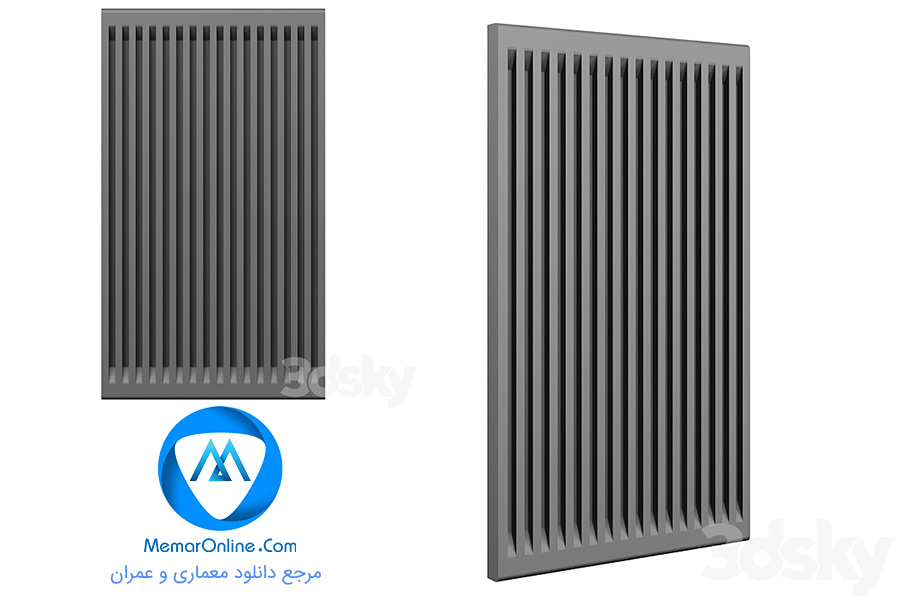 دانلود آبجکت تری دی مکس وال پنل برای دیزاین فضای اداری و مسکونی