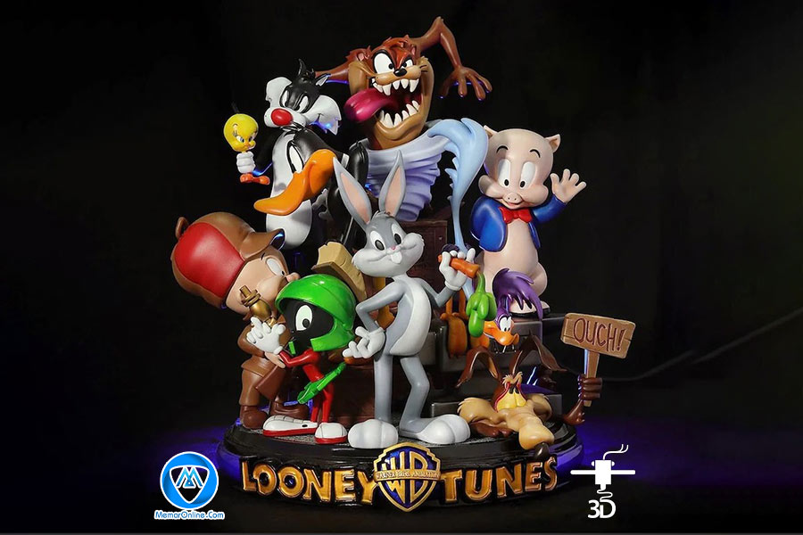 دانلود فایل مدل سازی stl شده سه بعدی looney tunes آماده به چاپ پرینتر سه بعدی