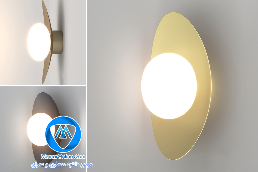دانلود آبجکت لامپ دیواری مدرن برای 3dmax