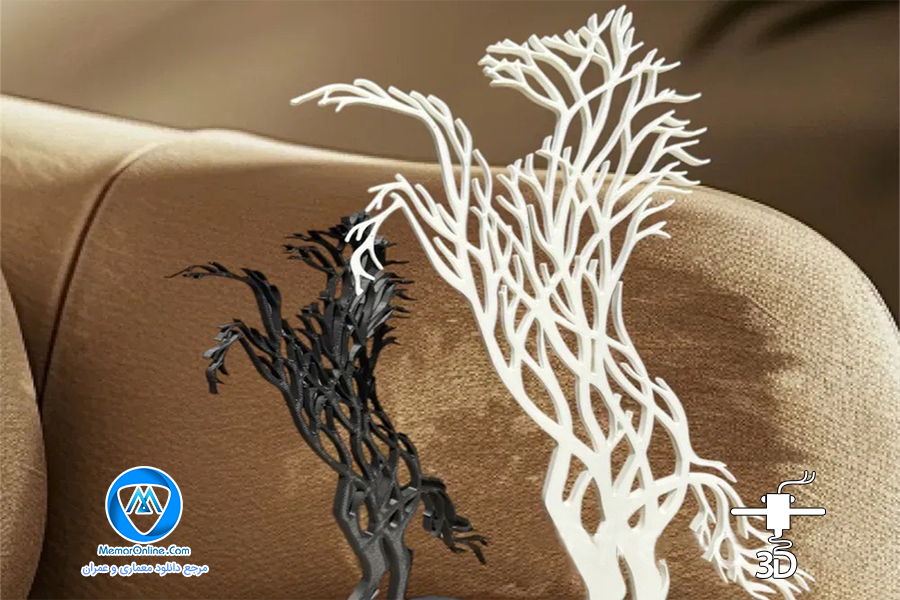 دانلود مدل سه بعدی دکوری اسب طرح درخت برای پرینت 3 بعدی
