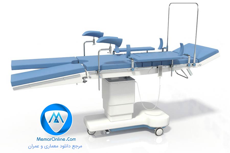 دانلود آبجکت سه بعدی تخت مخصوص زایمان برای تری دی مکس