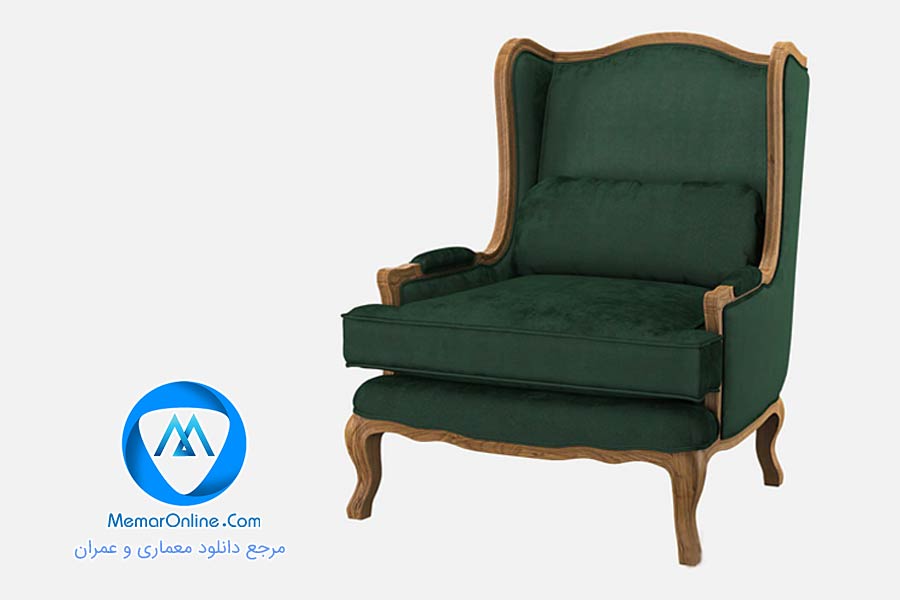 دانلود آبجکت صندلی مبلی سلطنتی برای تری دی مکس