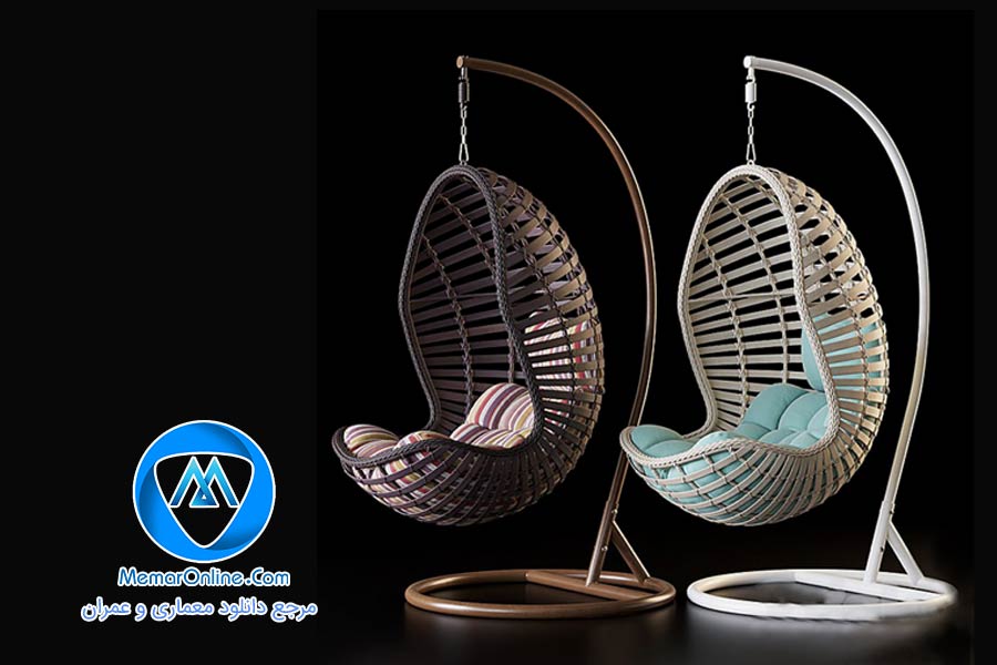 دانلود آبجکت تری دی مکس Hanging chair حرفه ای