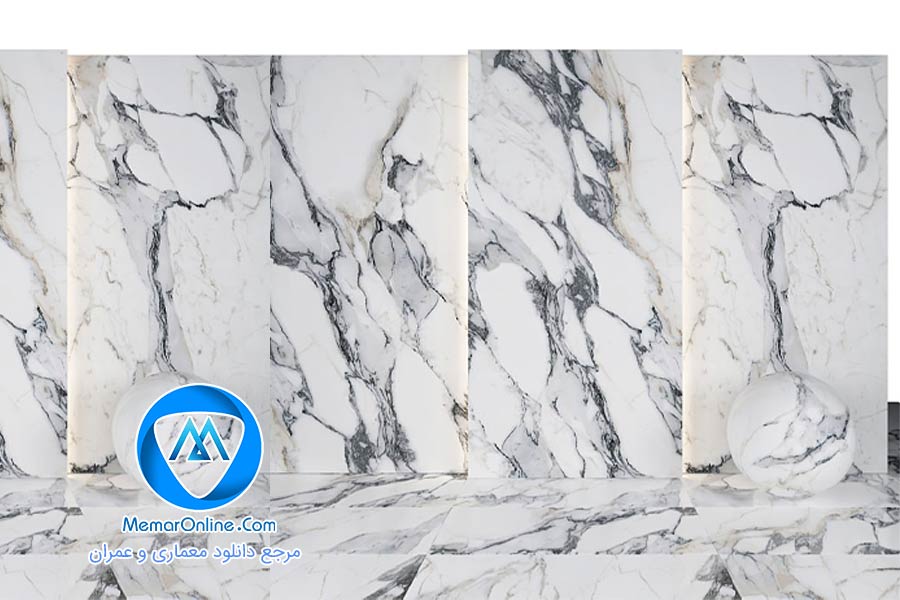 دانلود تکسچر Origines Silver Marble برای تری دی مکس