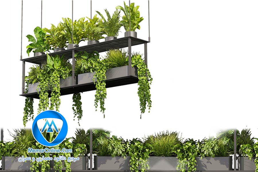 دانلود انواع مدل آبجکت گل و گلدان آپارتمانی برای تری دی مکس