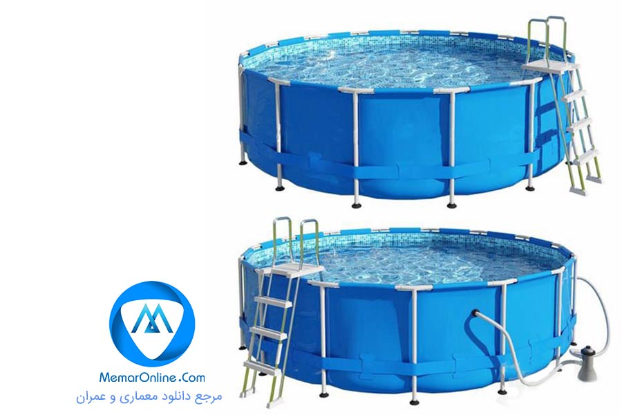 دانلود آبجکت تری دی مکس استخر مدرن