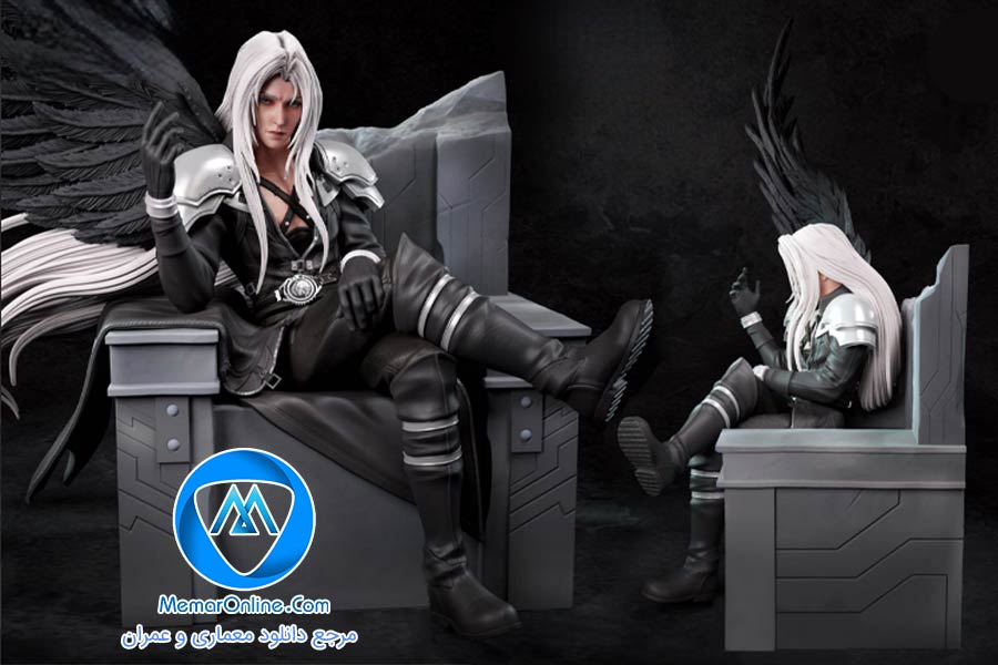 دانلود فایل stl اکشن فیگور Sephiroth برای چاپ پرینتر سه بعدی