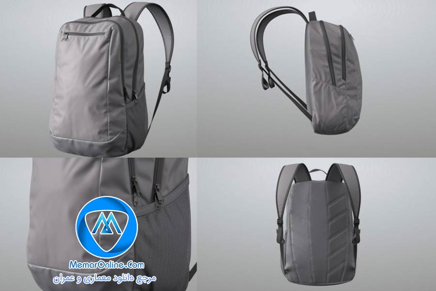 دانلود آبجکت کوله پشتی مدرن لپتاپ برای 3dmax