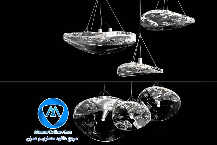 دانلود آبجکت لوستر تزئینی برای تری دی مکس