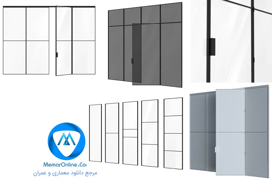 دانلود آبجکت حرفه ای پارتیشن شیشه ای