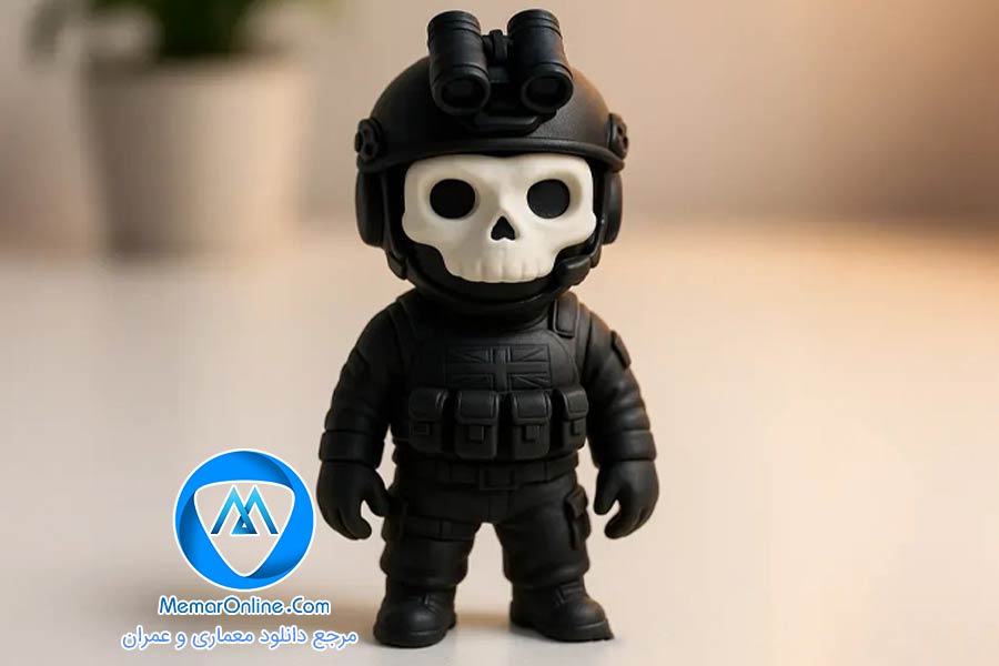 مدل سه بعدی stl گوست برای چاپ سه بعدی