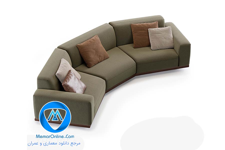 دانلود آبجکت نیم ست مبلمان تری دی مکس