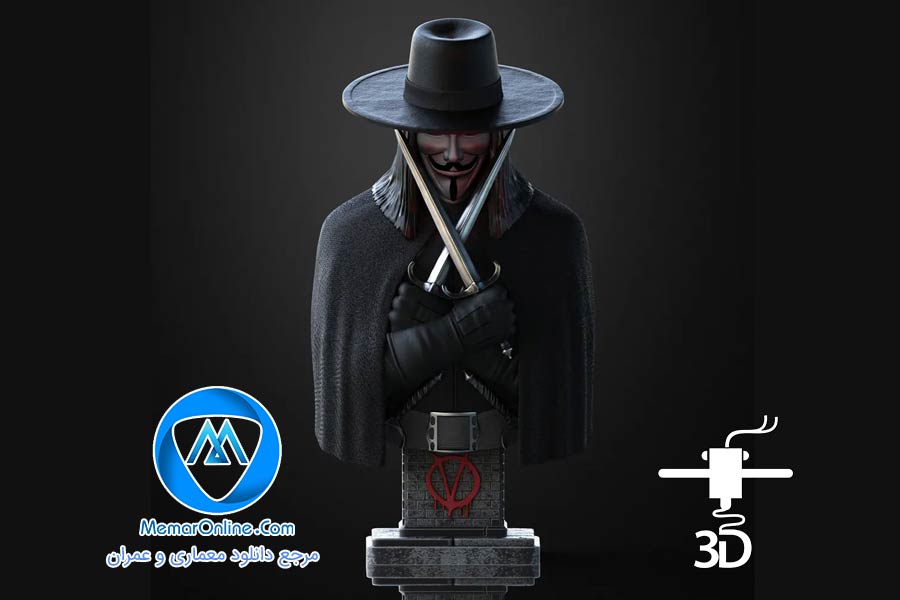 دانلود مدل سه بعدی stl جوکر برای پرینت سه بعدی