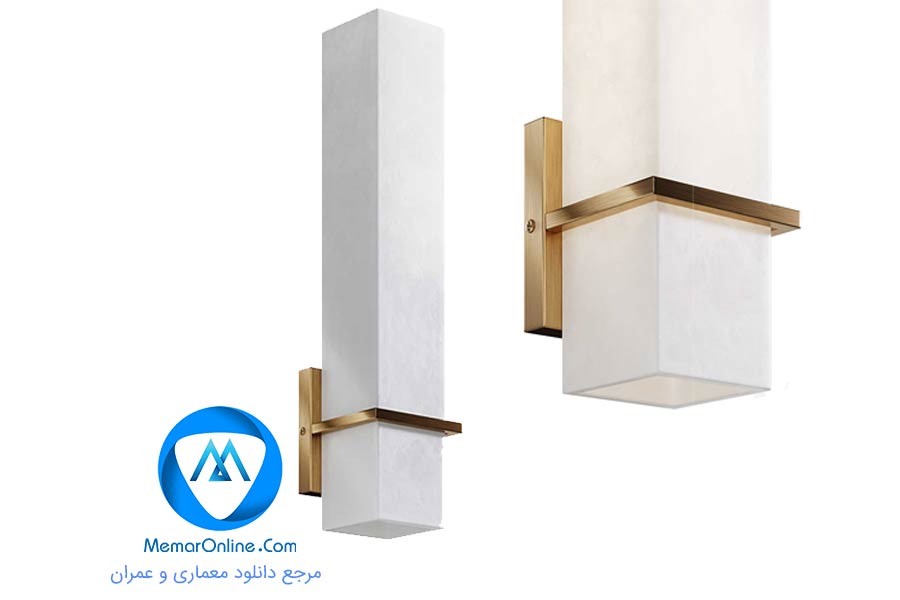 دانلود آبجکت لامپ دیواری مدرن برای تری دی مکس