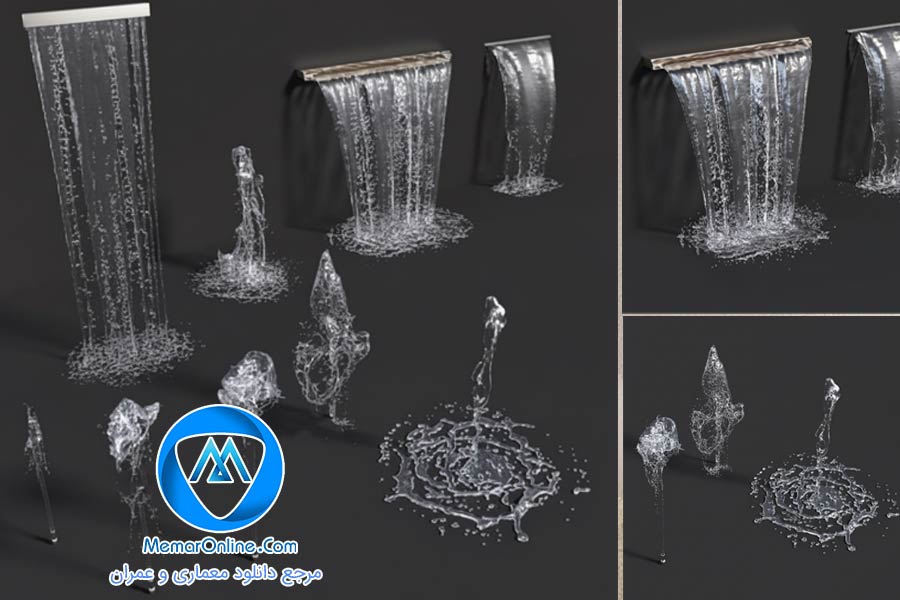 دانلود آبجکت آبنما برای تری دی مکس