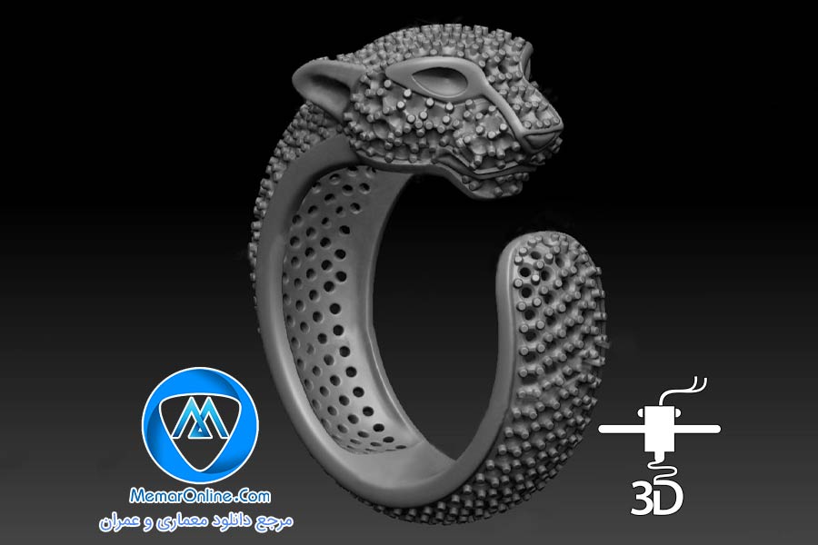 دانلود مدل سه بعدی stl انگشتر برای پرینت 3d