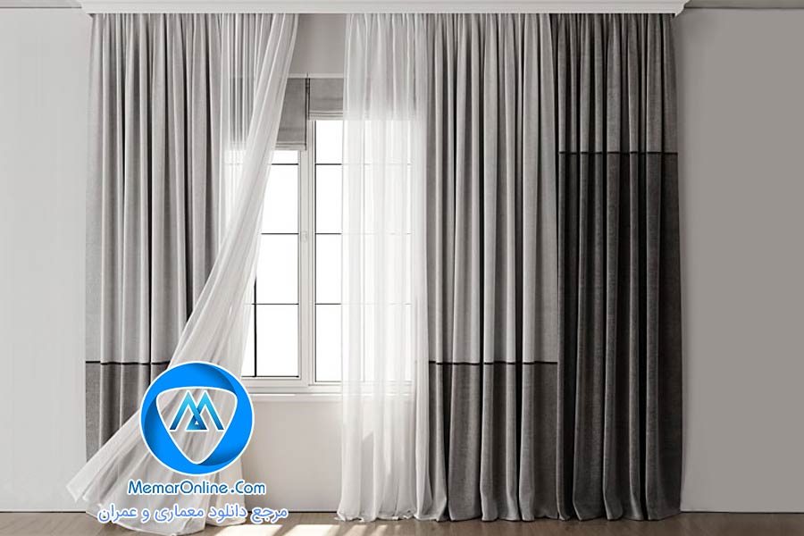 دانلود آبجکت پرده مدرن برای تری دی مکس