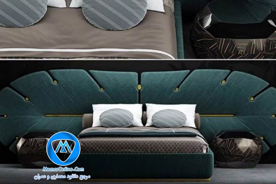 دانلود آبجکت حرفه ای تری دی مکس تخت خواب مدرن