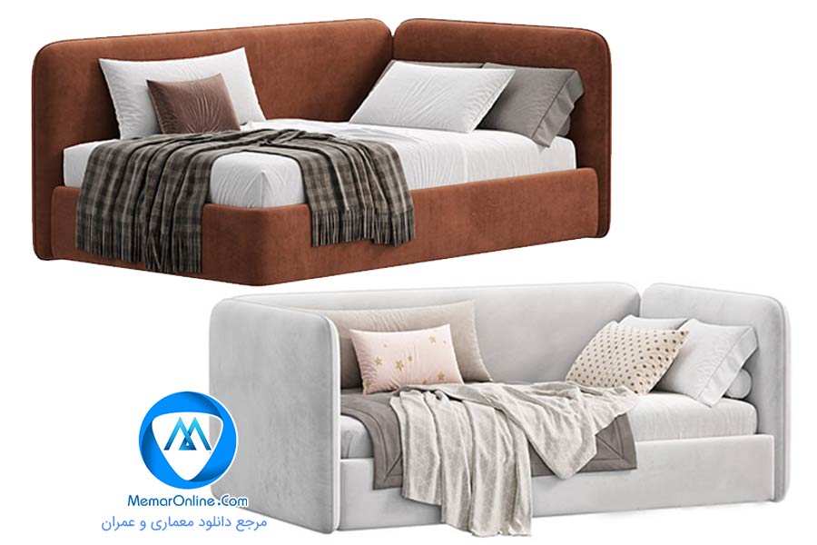 دانلود رایگان آبجکت مبل راحتی مدرن برای پروژه تری دی مکس