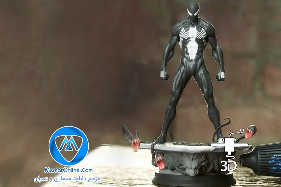 دانلود مدل stl فیگور اسپایدرمن آماده به چاپ سه بعدی