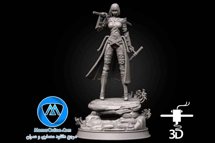دانلود فیگور stl جنگجوی کوهستان برای پرینت سه بعدی
