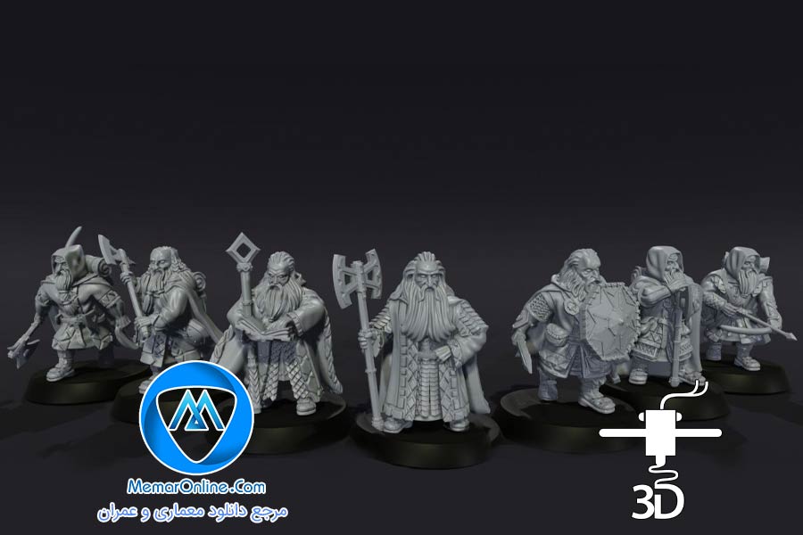 دانلود انواع مدل سه بعدی stl سرباز ارباب حلقه ها برای پرینت سه بعدی