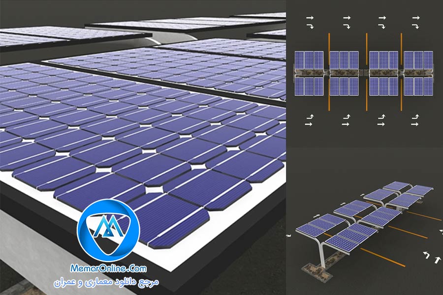 دانلود آبجکت پارکینگ خورشیدی خودرو برای تری دی مکس
