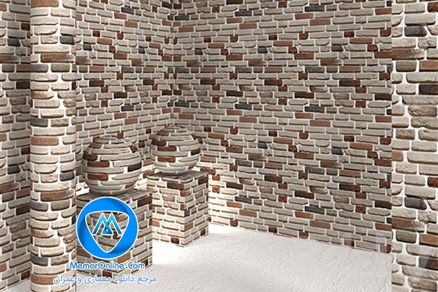 دانلود تکسچر کلاسیک آجر برای تری دی مکس