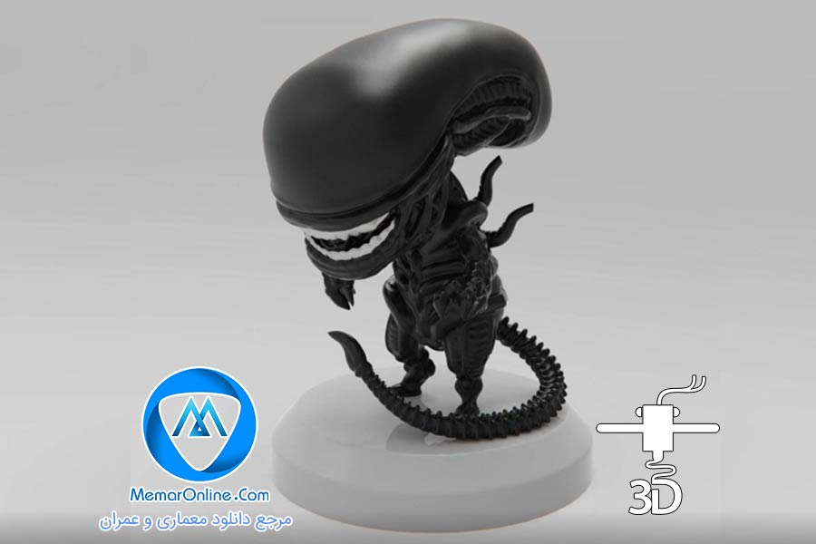دانلود مدل سه بعدی اکشن فیگور ALIEN Xenomorph برای چاپ 3d