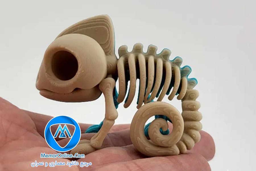 دانلود مدل stl اسکلت آفتاب پرست برای چاپ