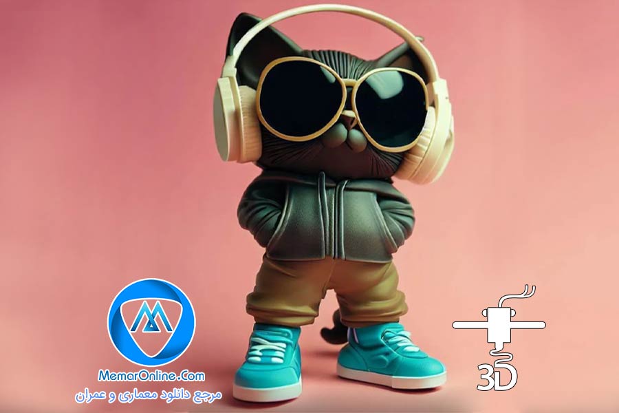 دانلود مدل سه بعدی فیگور stl گربه کیوت برای چاپ سه بعدی