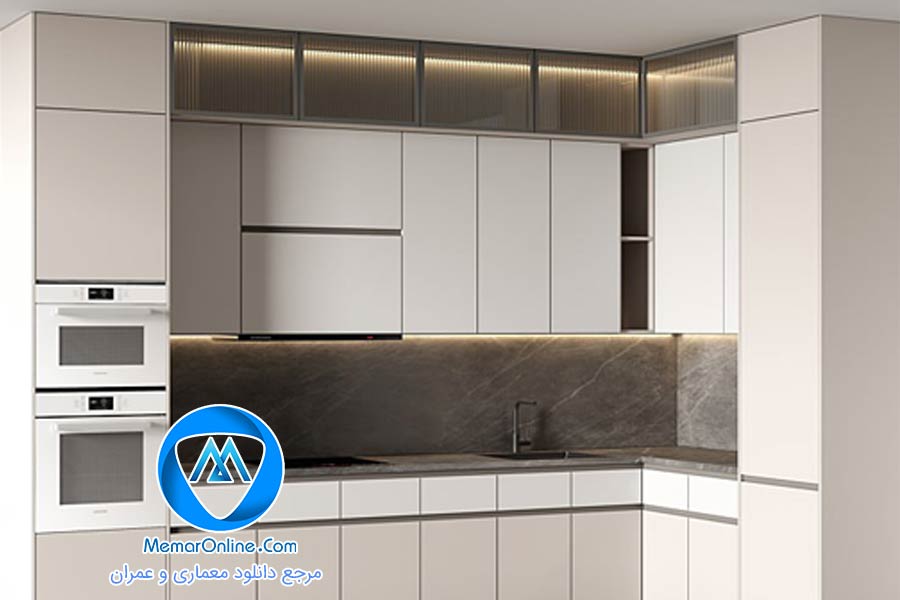 دانلود مدل سه بعدی صحنه آماده کابینت مدرن برای تری دی مکس