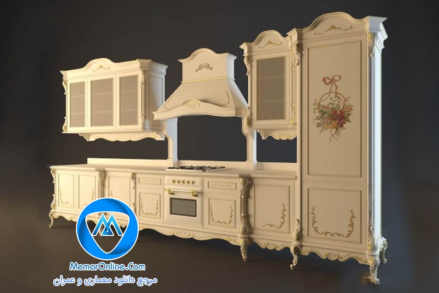 دانلود آبجکت کابینت کلاسیک برای تری دی مکس