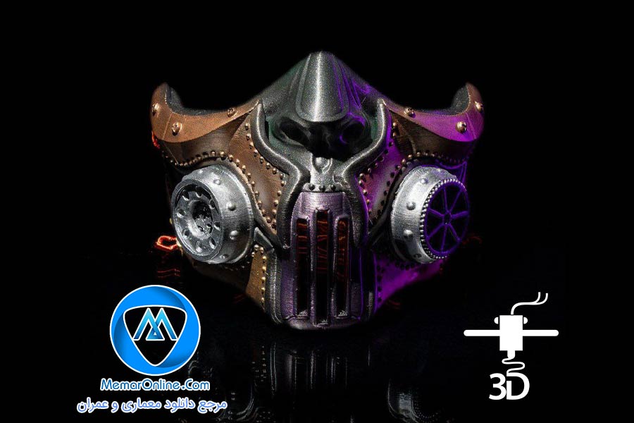 دانلود مدل سه بعدی stl ماسک Steampunk برای چاپ سه بعدی