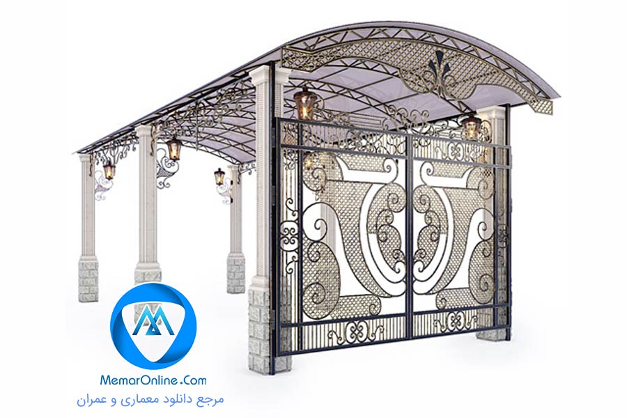 دانلود پارکینگ و سایبان مدرن برای تری دی مکس