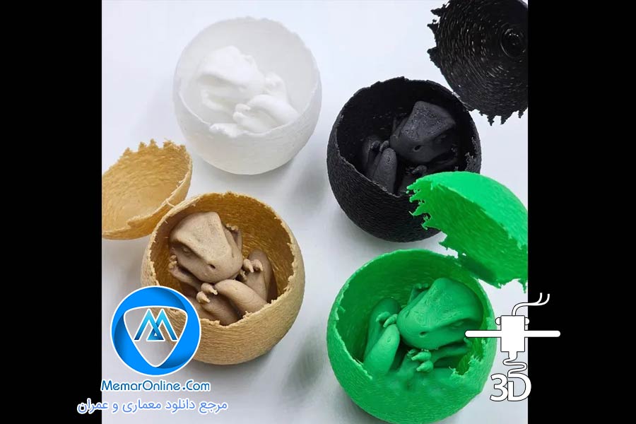 دانلود مدل سه بعدی stl تخم و بچه دایناسور برای چاپ سه بعدی
