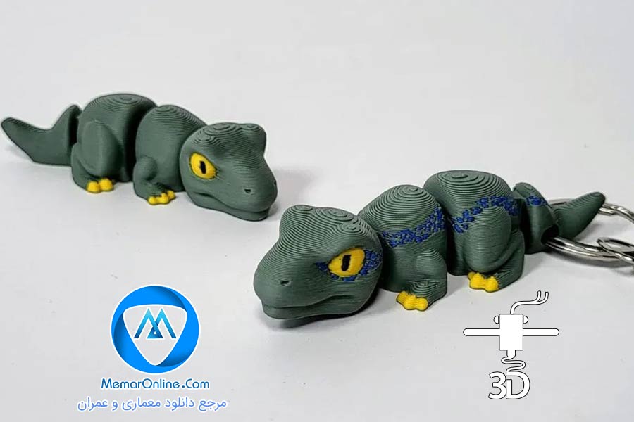 دانلود فایل stl دایناسور جاکلیدی برای چاپ 3d