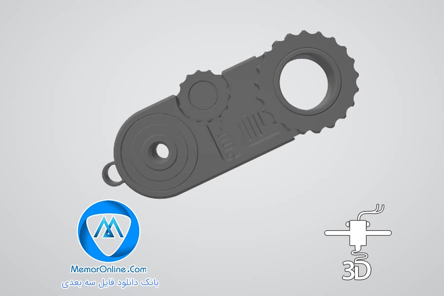 دانلود فایل سه بعدی stl جاسویچی چرخ دنده برای چاپ 3D